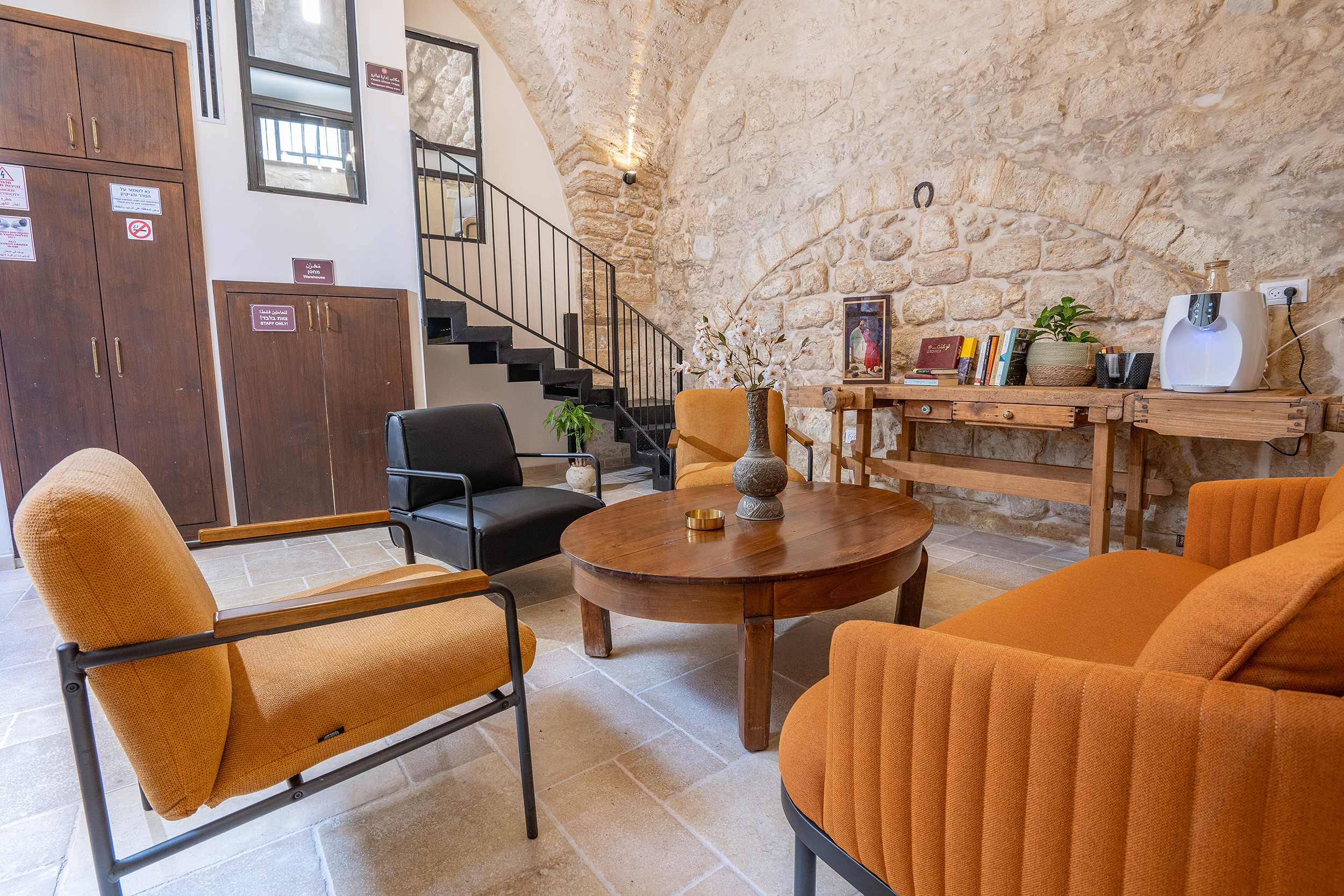 Historic building atmosphere at Nazareth El Khan